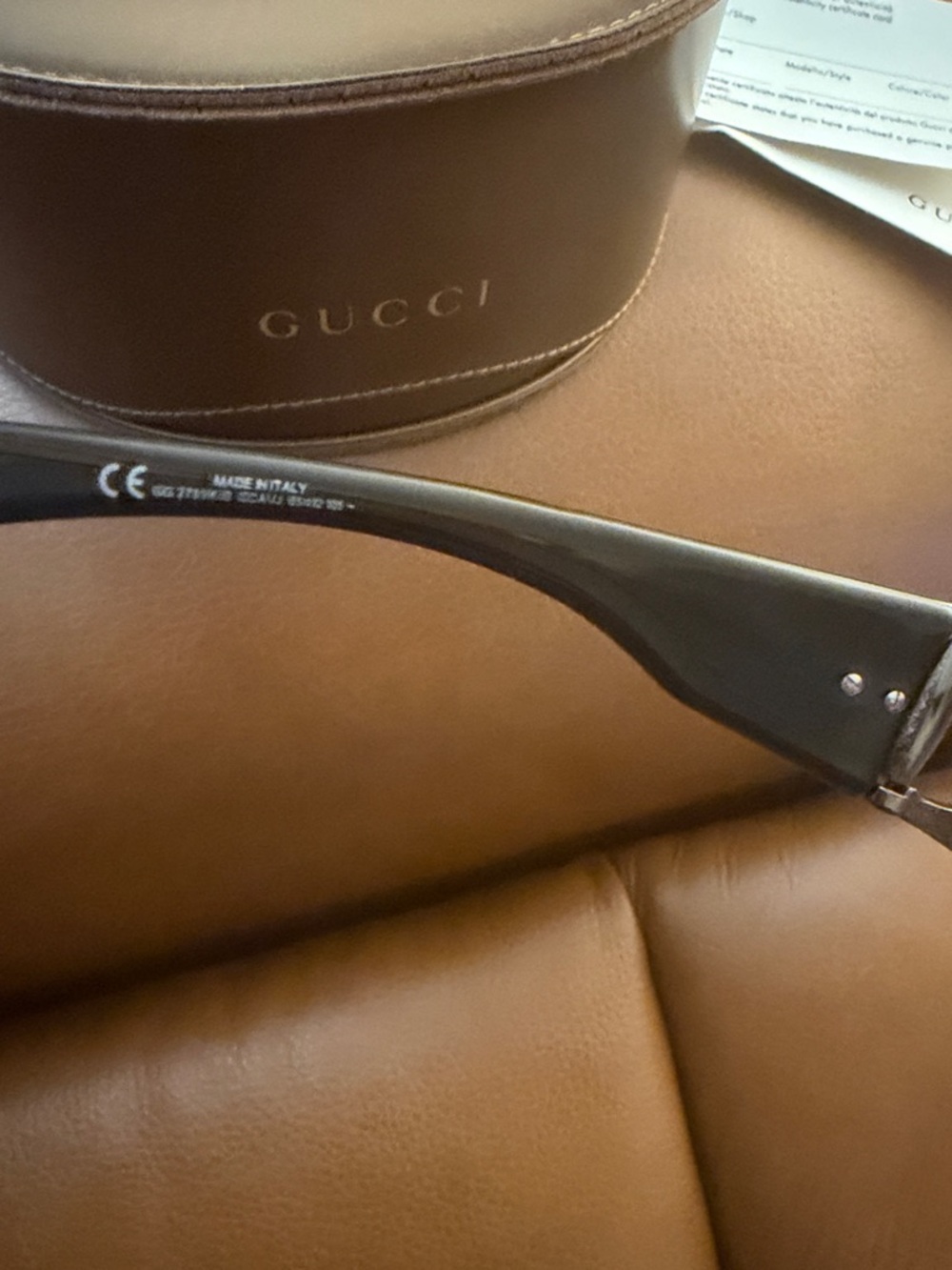 Gucci rimless shield Black Frame Gray Gradient Lens Sunglasses - Picture 9 of 16